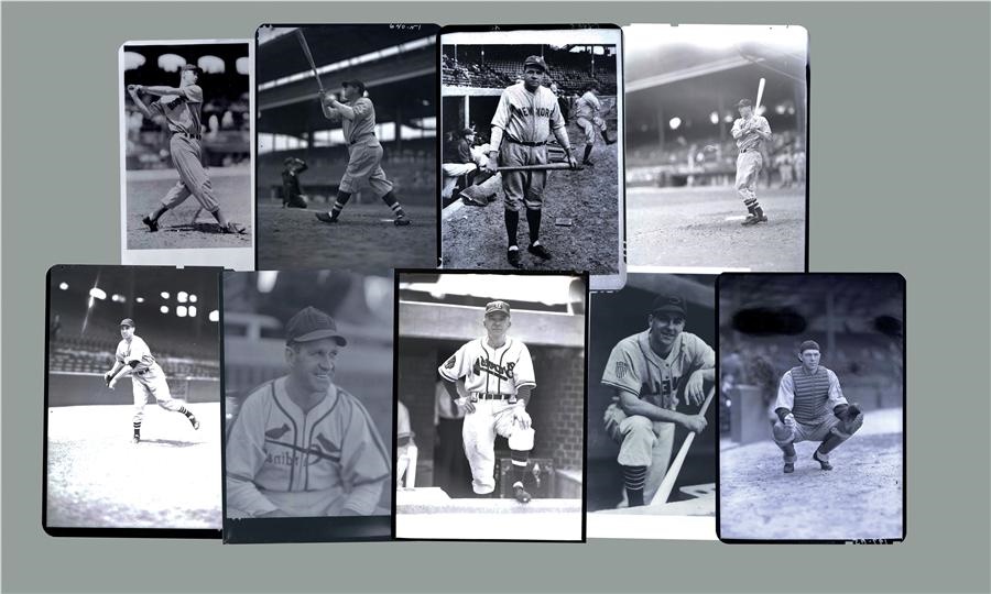 Baseball Memorabilia - Huge Collection of Original George Burke Negatives (6,800+)
