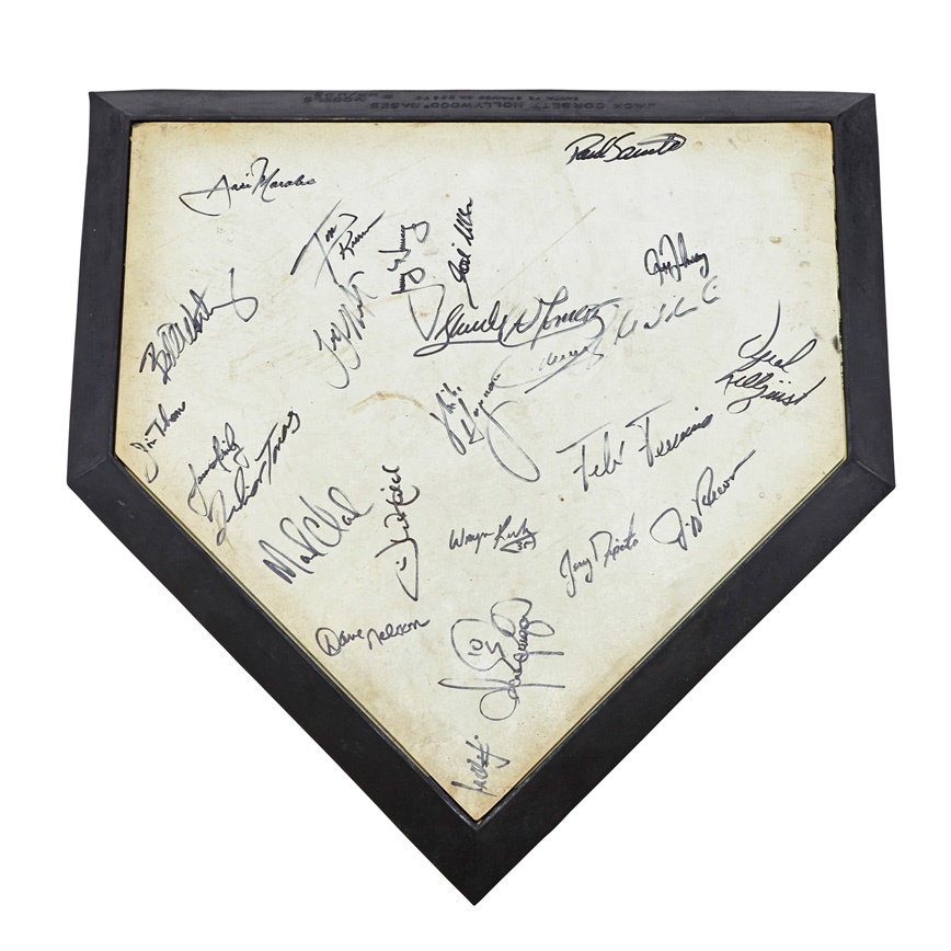 - 1993 Cleveland Indians Signed, Game-Used Home Plate