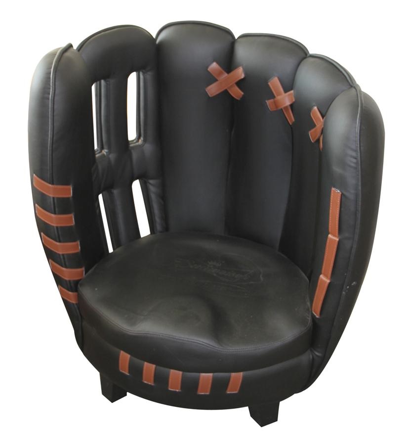 - Budweiser Beer Giant Leather Baseball Glove Chair