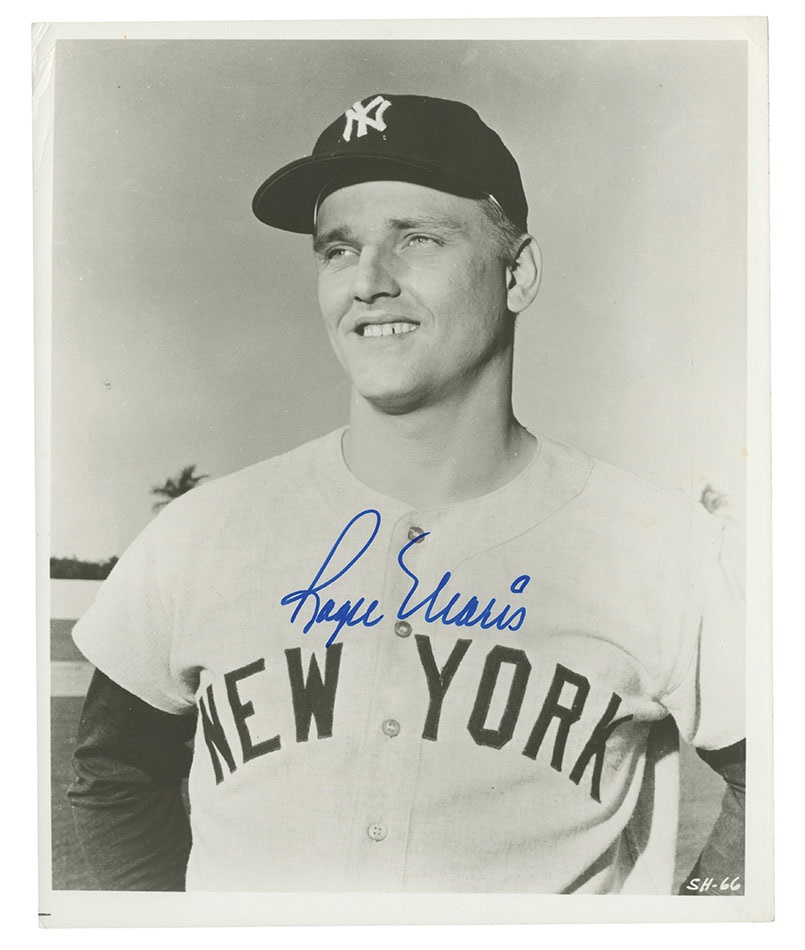 Mantle and Maris - Roger Maris Boldly Signed 8 x 10
