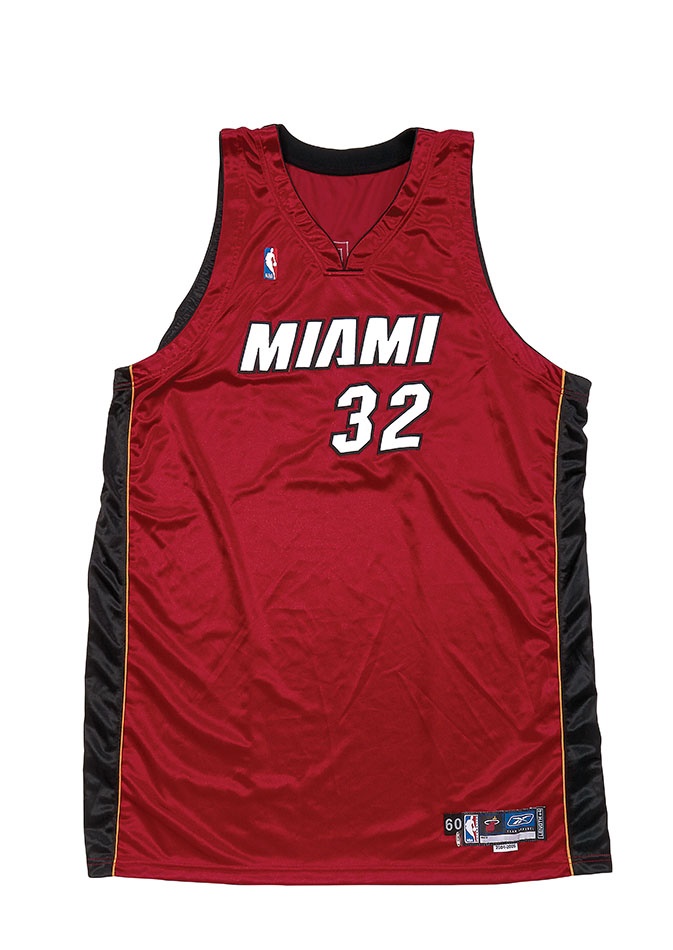 - 2004-05 Shaquille O"Neal Miami Heat Game-Worn Jersey