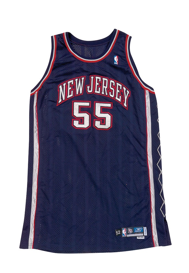- 2002-03 Dikembe Mutombo New Jersey Nets Game Worn Jersey