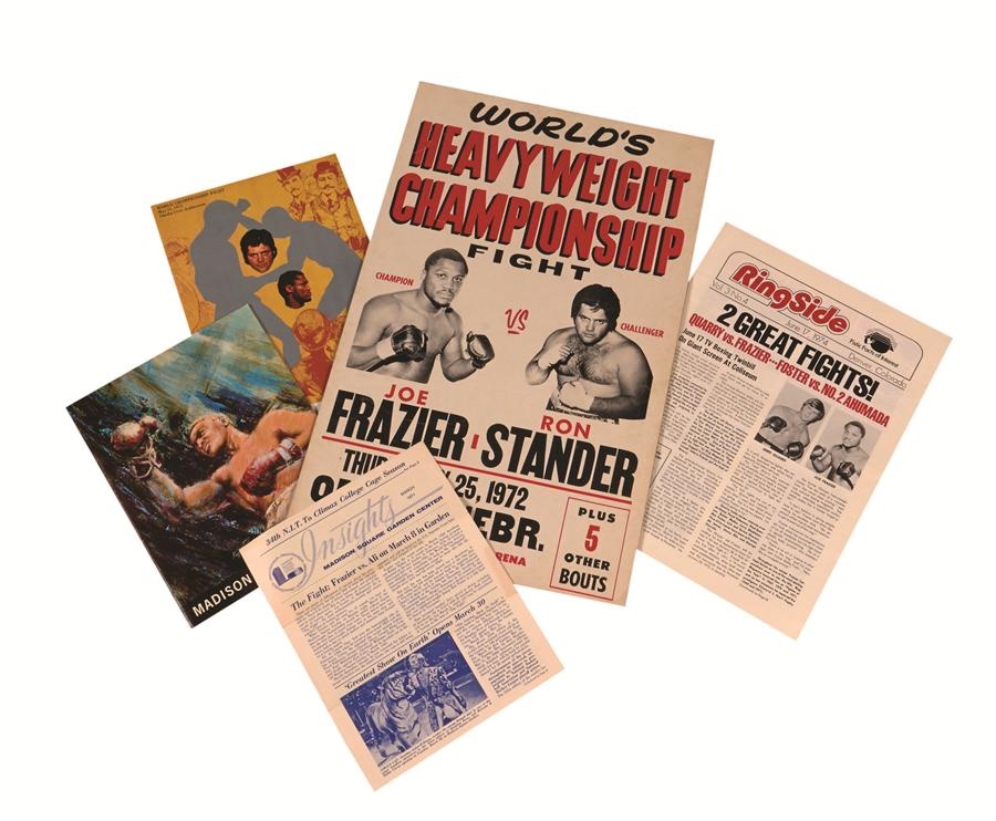 Joe Frazier Collection with On-Site Poster, Programs and Ephemera (5)