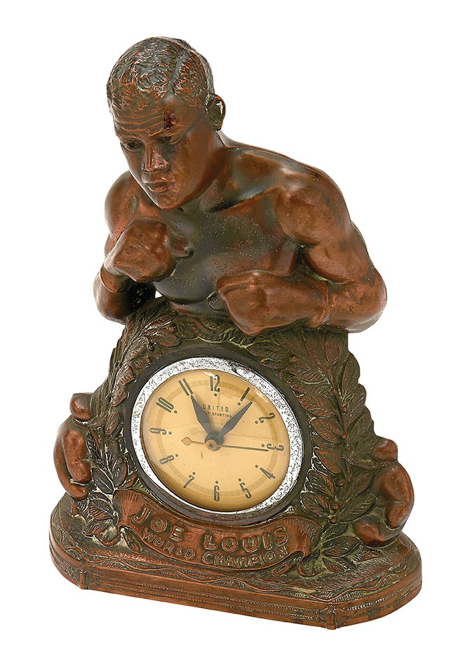 Muhammad Ali & Boxing - 1930s Joe Louis Figural Clock
