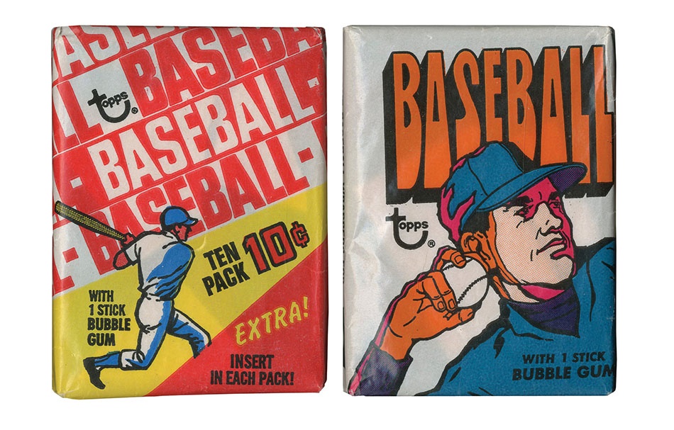 Sports and Non Sports Cards - 1970 and 1972 Topps Baseball Wax Packs