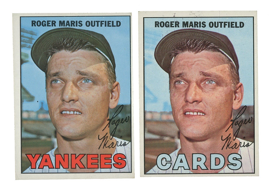 Sports and Non Sports Cards - 1967 Topps Roger Maris Yankees Proof Card