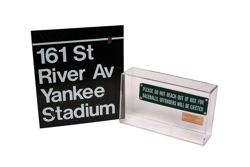 NY Yankees, Giants & Mets - Yankee Stadium Original Signs (2)