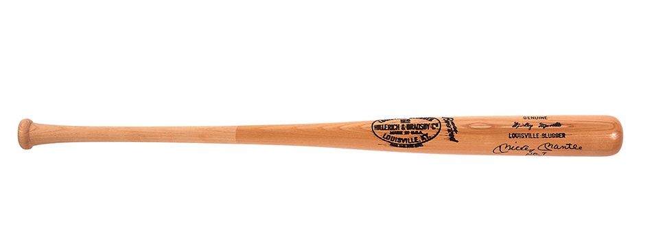 Mickey Mantle Signed & Inscribed Baseball Bats (UDA)