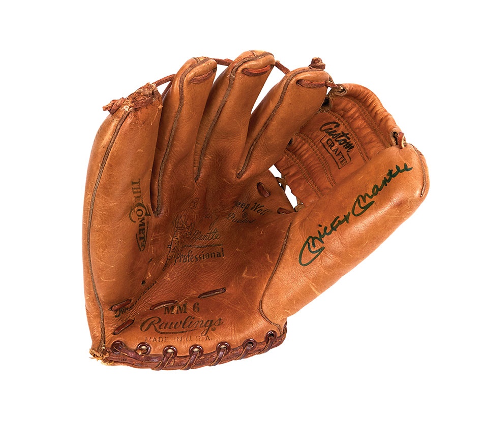Mantle and Maris - Mickey Mantle Signed Rawlings "The Comet" Model Glove