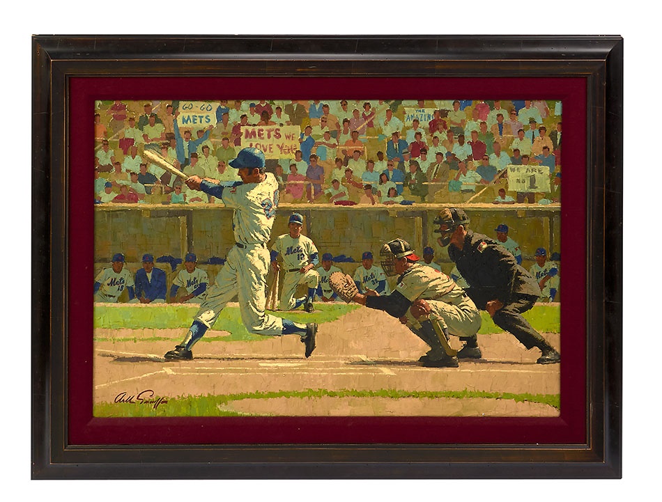 Sports Fine Art - 1969 New York Mets Painting By Arthur Sarnoff