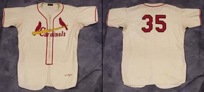 Baseball Jerseys - 1954 St. Louis Cardinals Game Worn Jersey