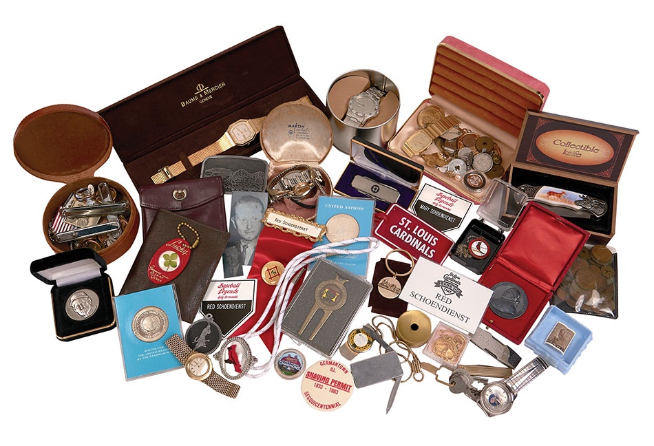 Red Schoendienst Collection Part II - Collection of Coins, Watches, Key Chains and More (100+)