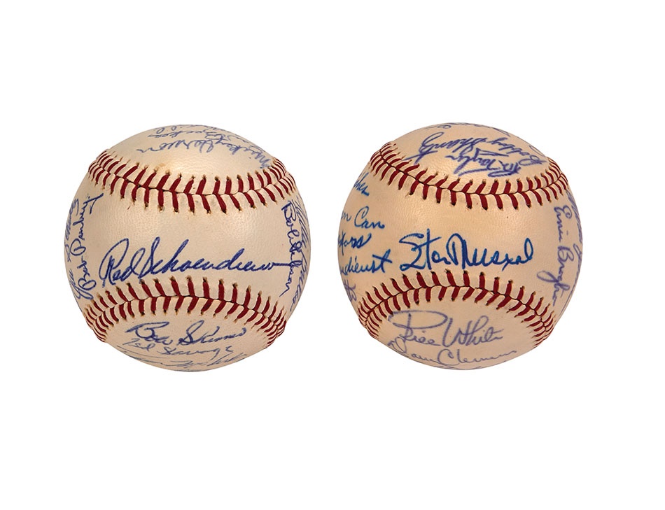 Red Schoendienst Collection Part II - 1963 and 1965 St. Louis Cardinals Team-Signed Baseballs