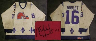 Hockey Sweaters - 1987 Michel Goulet Quebec Nordiques Rendez-Vous Game Worn Jersey