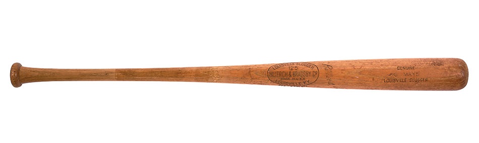 - 1955 Willie Mays New York Giants Game Used Bat (PSA 9)
