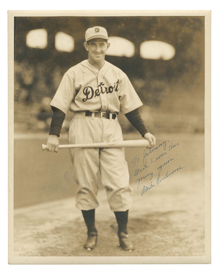 The Mickey Cochrane Collection - Mickey Cochrane Signed George Burke Photograph