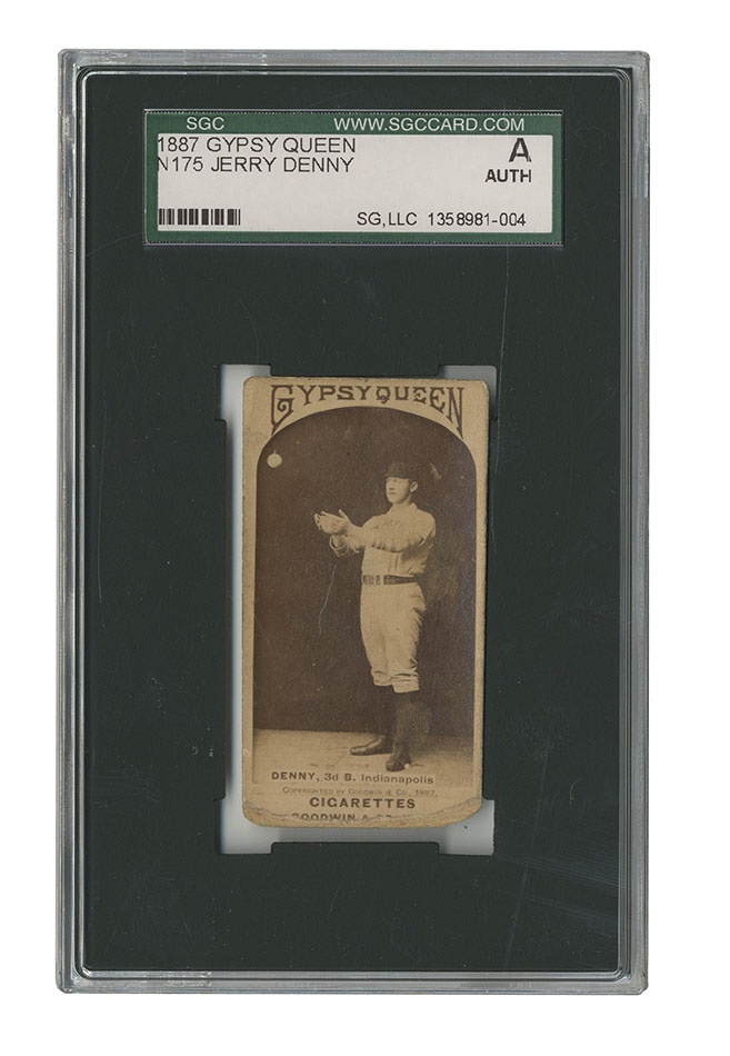 Sports and Non Sports Cards - 1887 N175 Gypsy Queen Jerry Denny