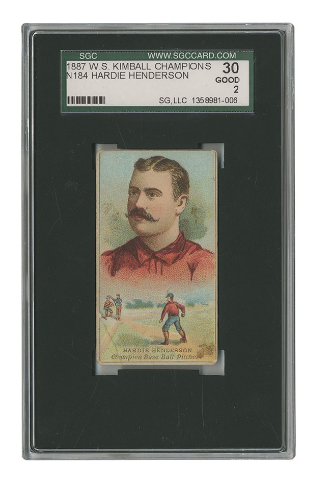 Sports and Non Sports Cards - 1887 N184 Kimball Champions Hardie Henderson SGC 30 GD 2