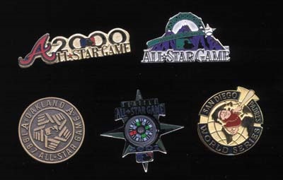 Jewelry and Pins - Baseball Hall of Fame, All Star & WS Press Pins (80)