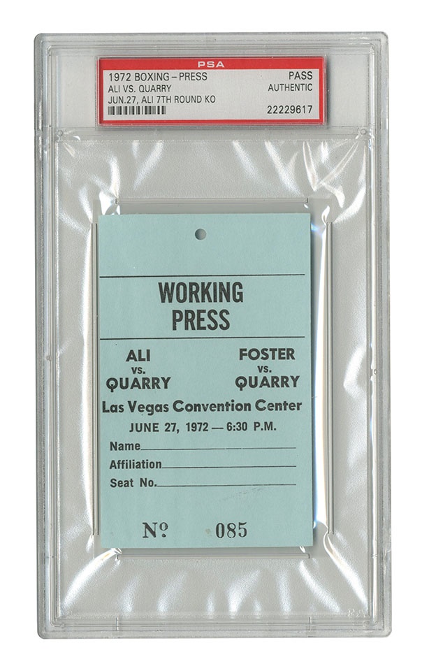 Ali. Vs. Quarry II Working Pass Press