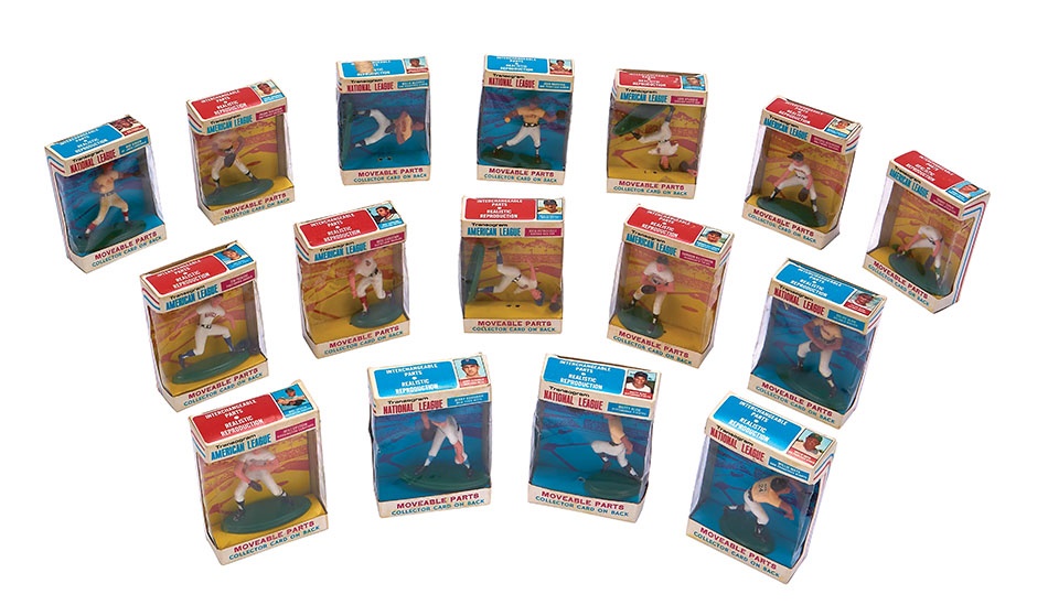 Sports and Non Sports Cards - 1969 Transogram Baseball Figures In Original Boxes (16)