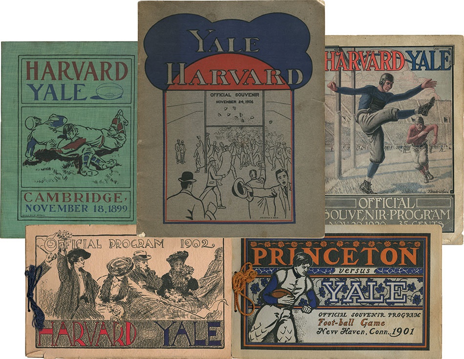 - 1899-1920 Yale, Harvard & Princeton Football Program Collection