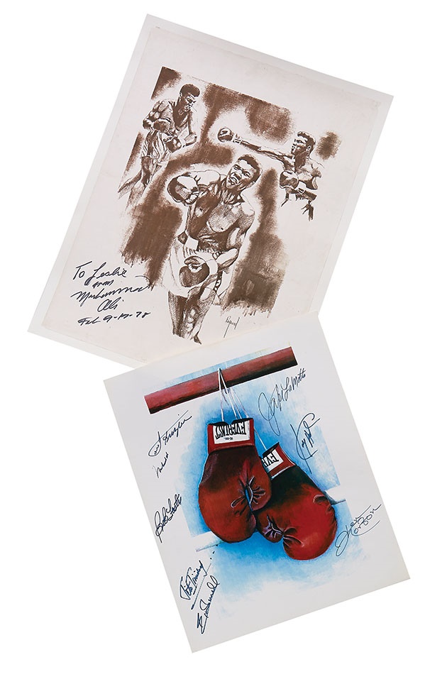 Two Muhammad Ali Signed Prints