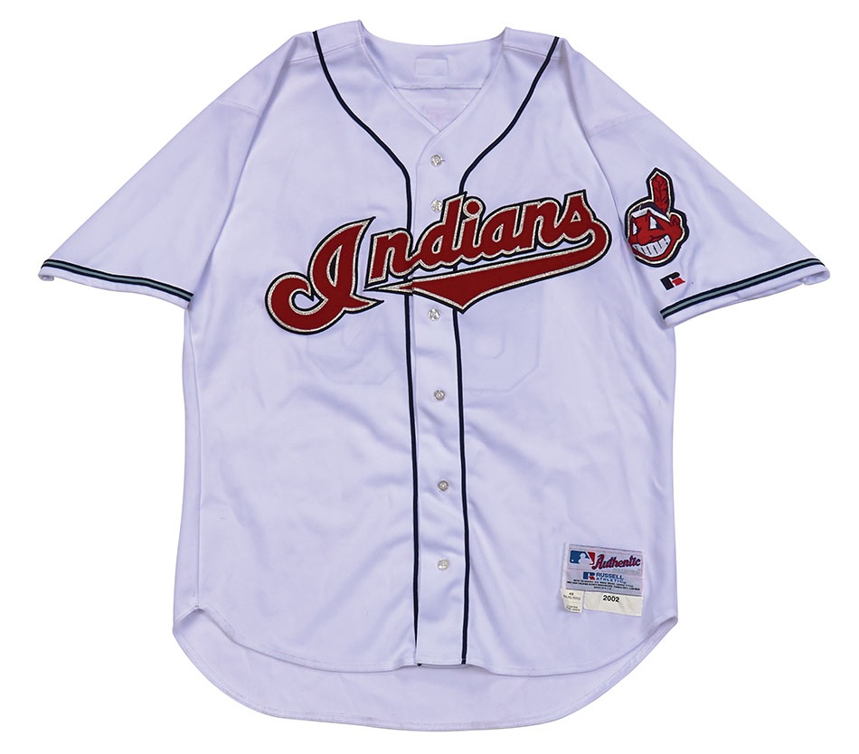 Baseball Equipment - 2002 Victor Martinez Cleveland Indians Game Worn Jersey