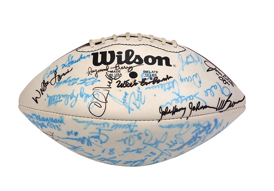 Football - Greats of the NFL Hall of Famers Signed Football