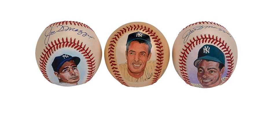 - Joe DiMaggio Painted Baseball Collection (3)