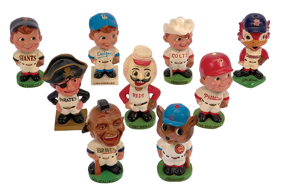 Baseball Memorabilia - 1960s Bobbing Head Collection (9)