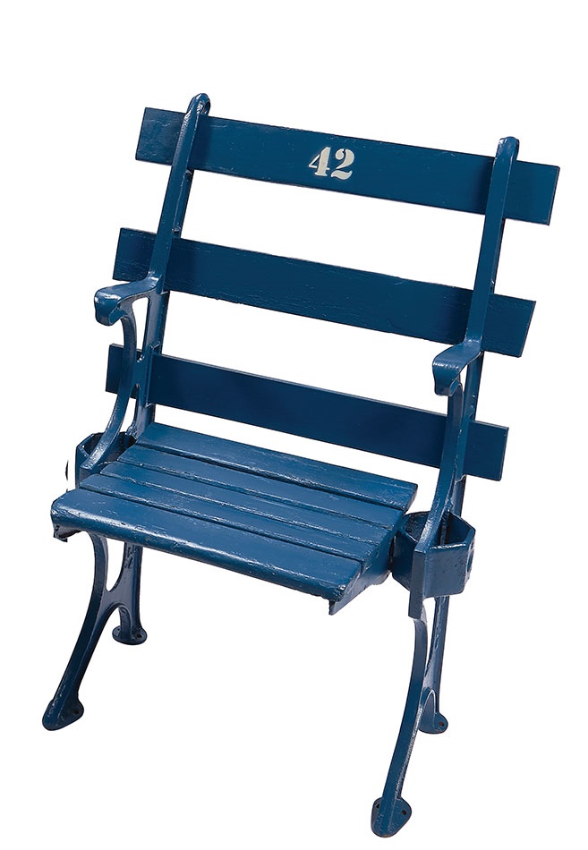1913 Ebbets Field Stadium Seat with Jackie Robinson's Immortal "42"