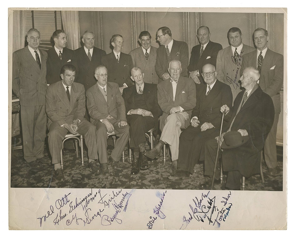 Hall of Famers at Toots Shor's Signed Photograph