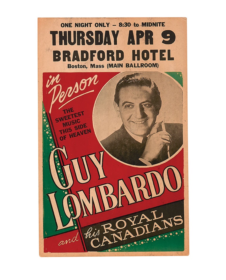 1940s Guy Lombardo Concert Poster