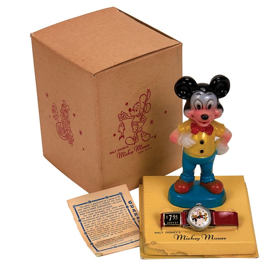 Rock And Pop Culture - 1951 Mickey Mouse Watch in Original Box (Store Stock)