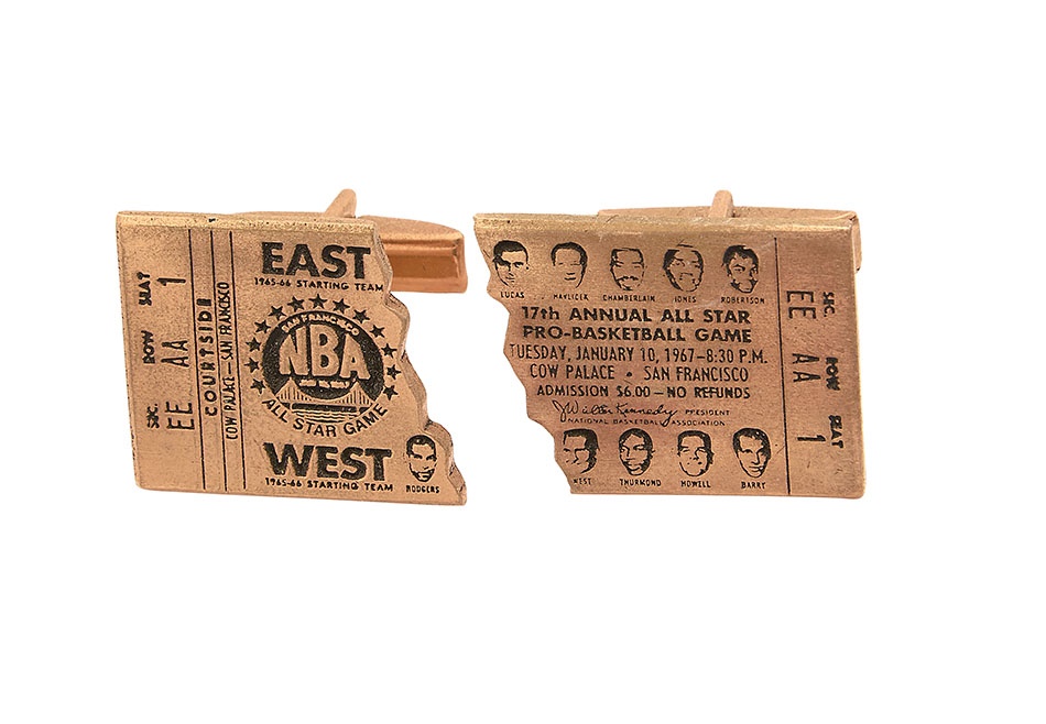 1967 NBA All-Star Game Cufflinks in Original Box