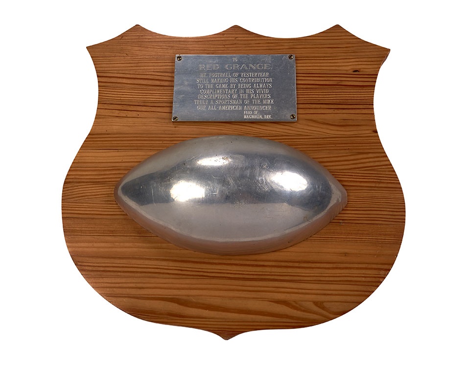 The Vern Foster Collection - Two Red Grange Awards Obtained Directly from Grange
