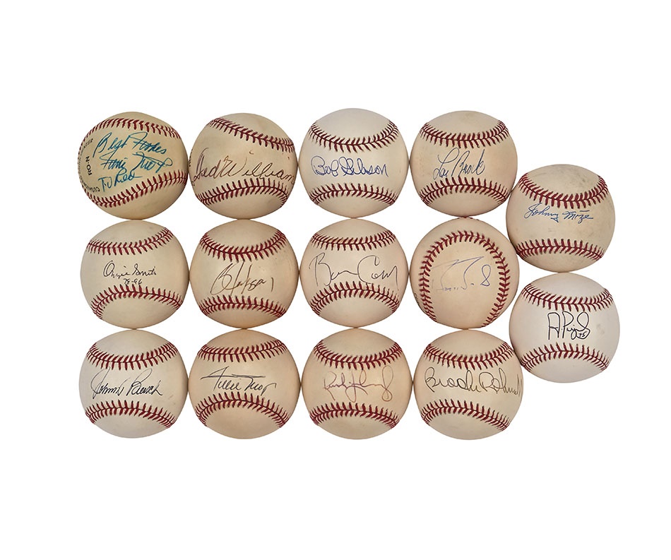 Red Schoendienst Collection Part II - Single-Signed Baseball Collection (75+)