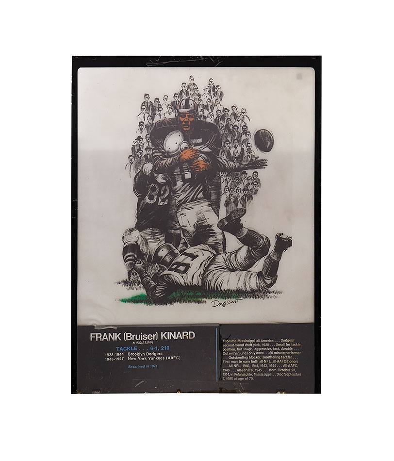 Football - Bruiser Kinard Football Hall of Fame Plaque