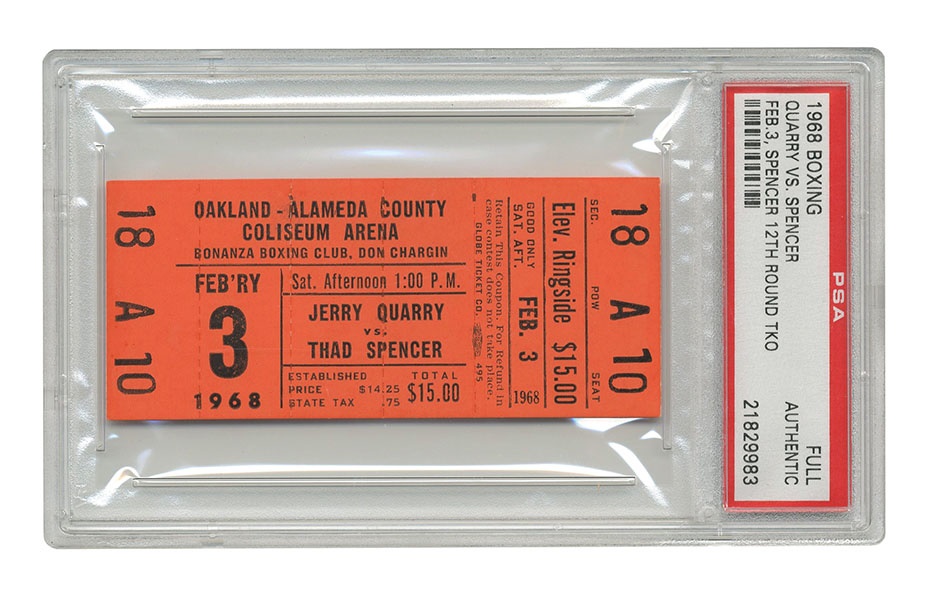 Jerry Quarry Vs. Thad Spencer Full Ticket (1968)