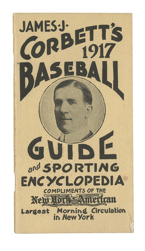Muhammad Ali & Boxing - 1917 James J. Corbett Baseball Guide
