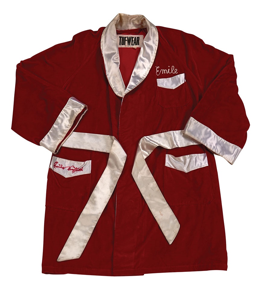 - 1966 Emile Griffith Fight-Worn Robe vs. Dick Tiger