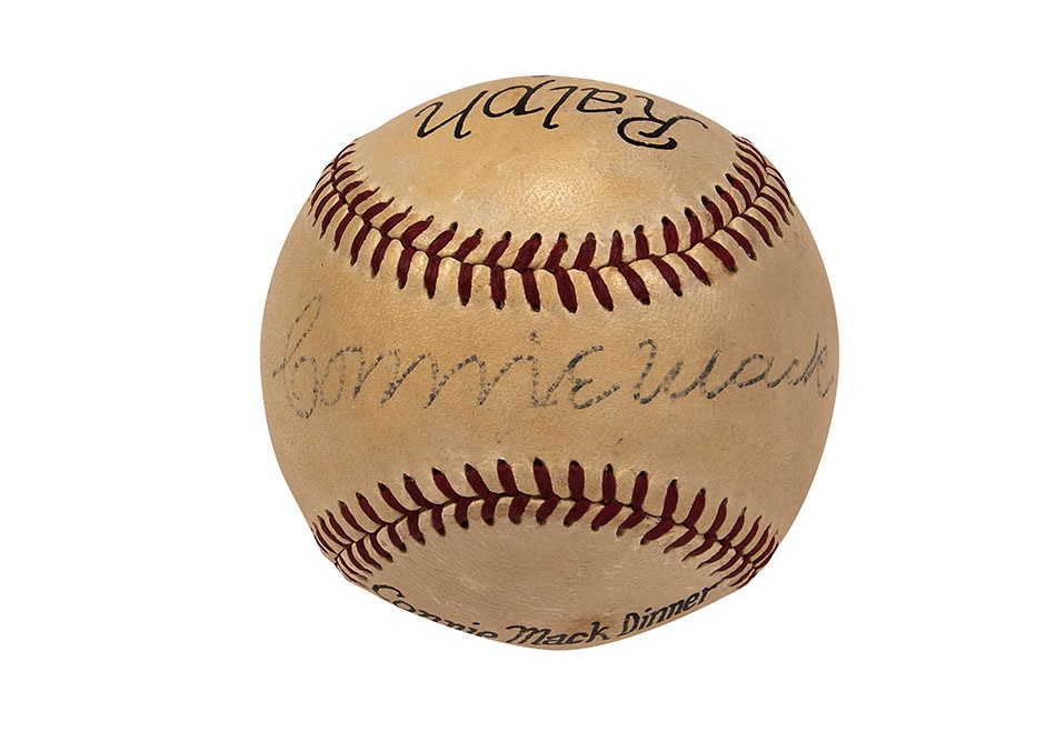 - 1954 Connie Mack Single Signed Baseball