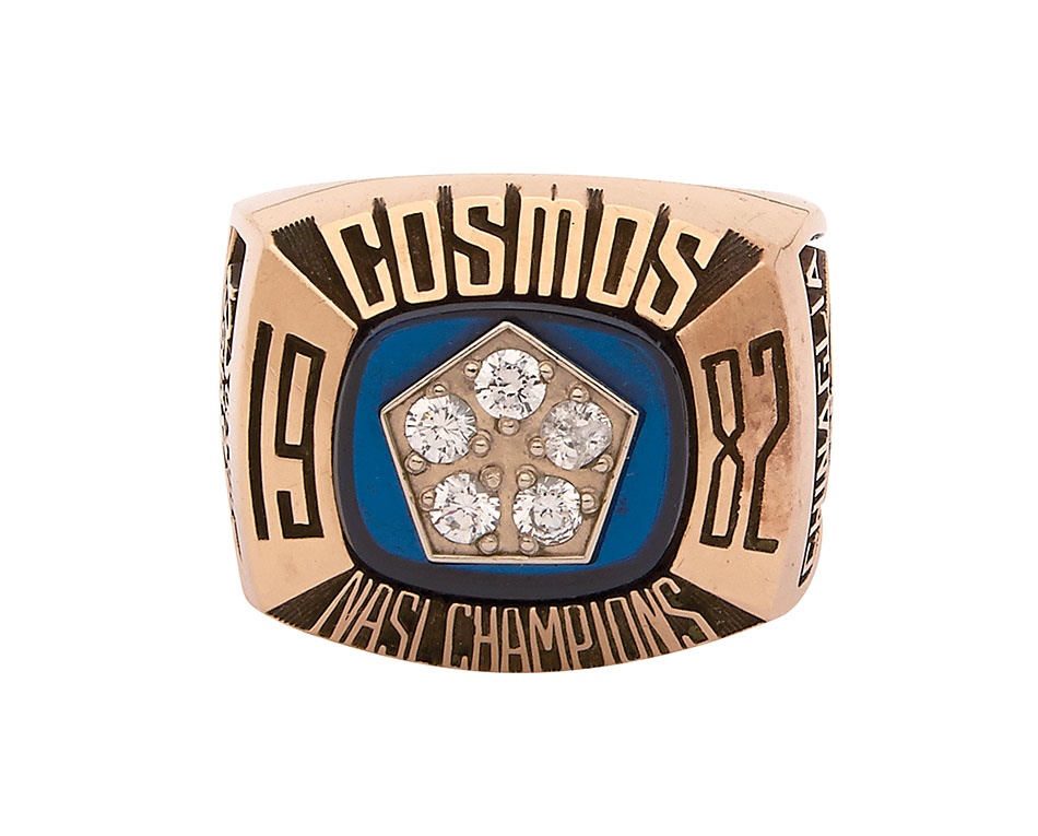 Baseball Rings and Awards - 1982 New York Cosmos NASL Championship Ring