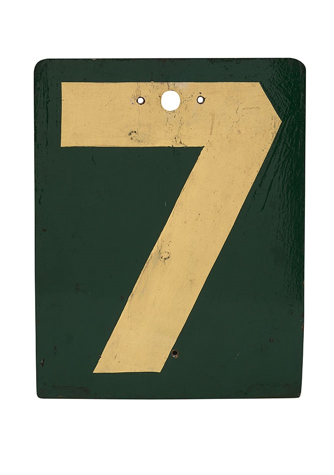 Boston Sports - Fenway Park Scoreboard Number "7"