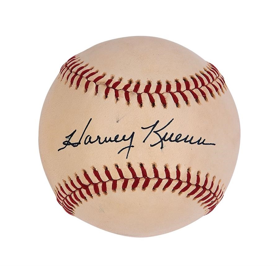 - Harvey Kuenn Single-Signed Baseball