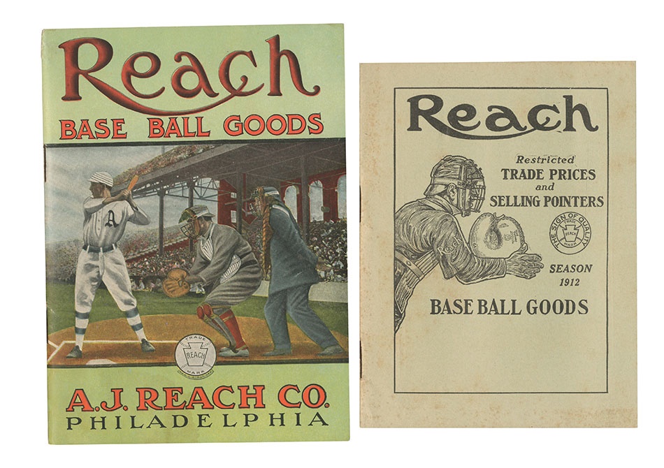 Baseball Memorabilia - 1912 Reach Eddie Collins Catalog with Rare Inserts