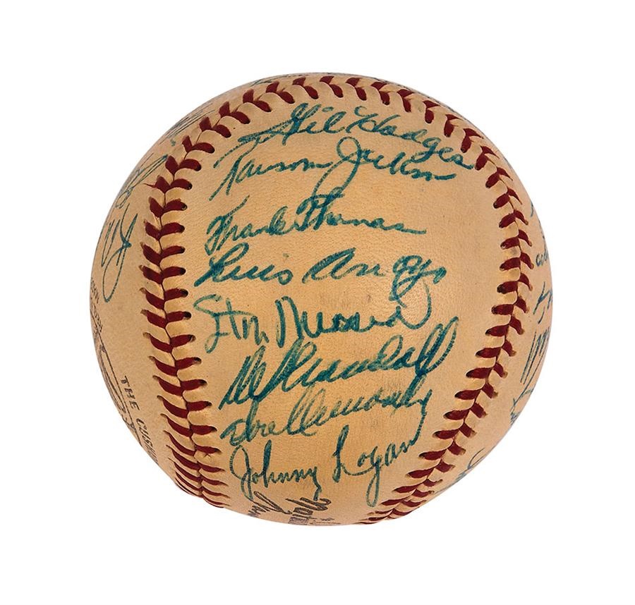 Baseball Autographs - 1955 National League All-Star Team Signed Baseball