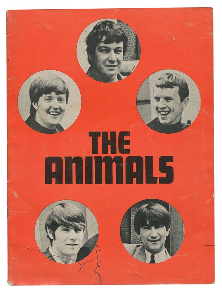 Rock 'N' Roll - 1965 The Animals Signed Concert Program and More