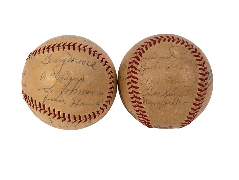 Red Schoendienst Collection Part II - 1937 and 1946 St. Louis Cardinals Team Signed Baseballs